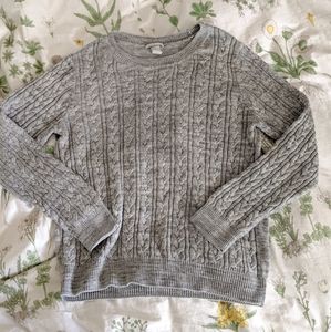 H&M Grey Cable Knit Sweater